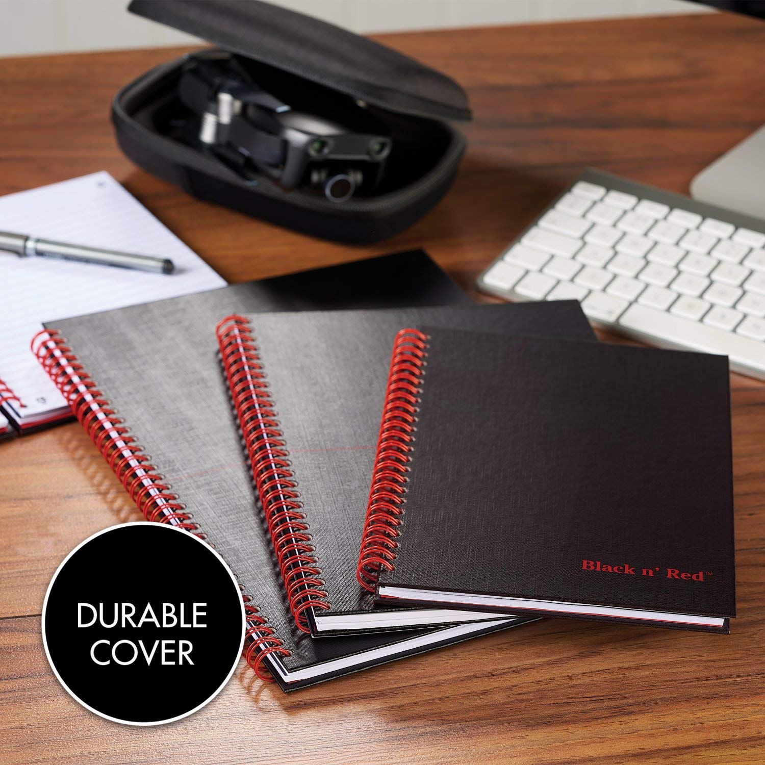Foto 5 | Cuaderno Negro Y Rojo, Tapa Dura Duradera, 8,25 X 5,25 Pulgadas, 140 Hojas - Venta Internacional.