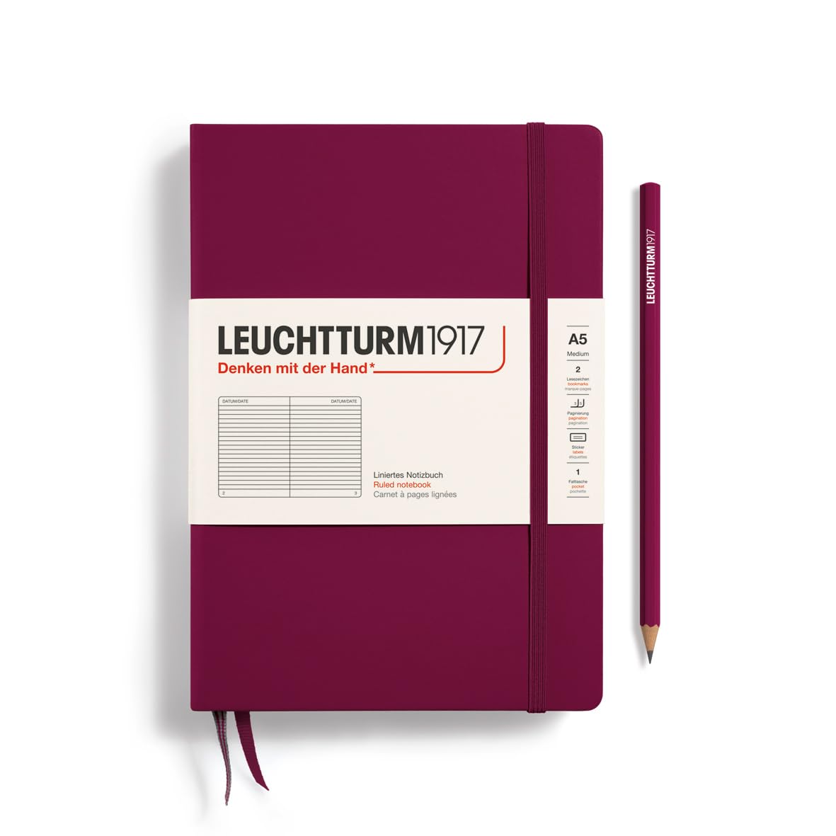 Foto 2 pulgar | Cuaderno Leuchtturm1917, Tapa Dura, Tamaño Mediano, A5, 251 Páginas - Venta Internacional.