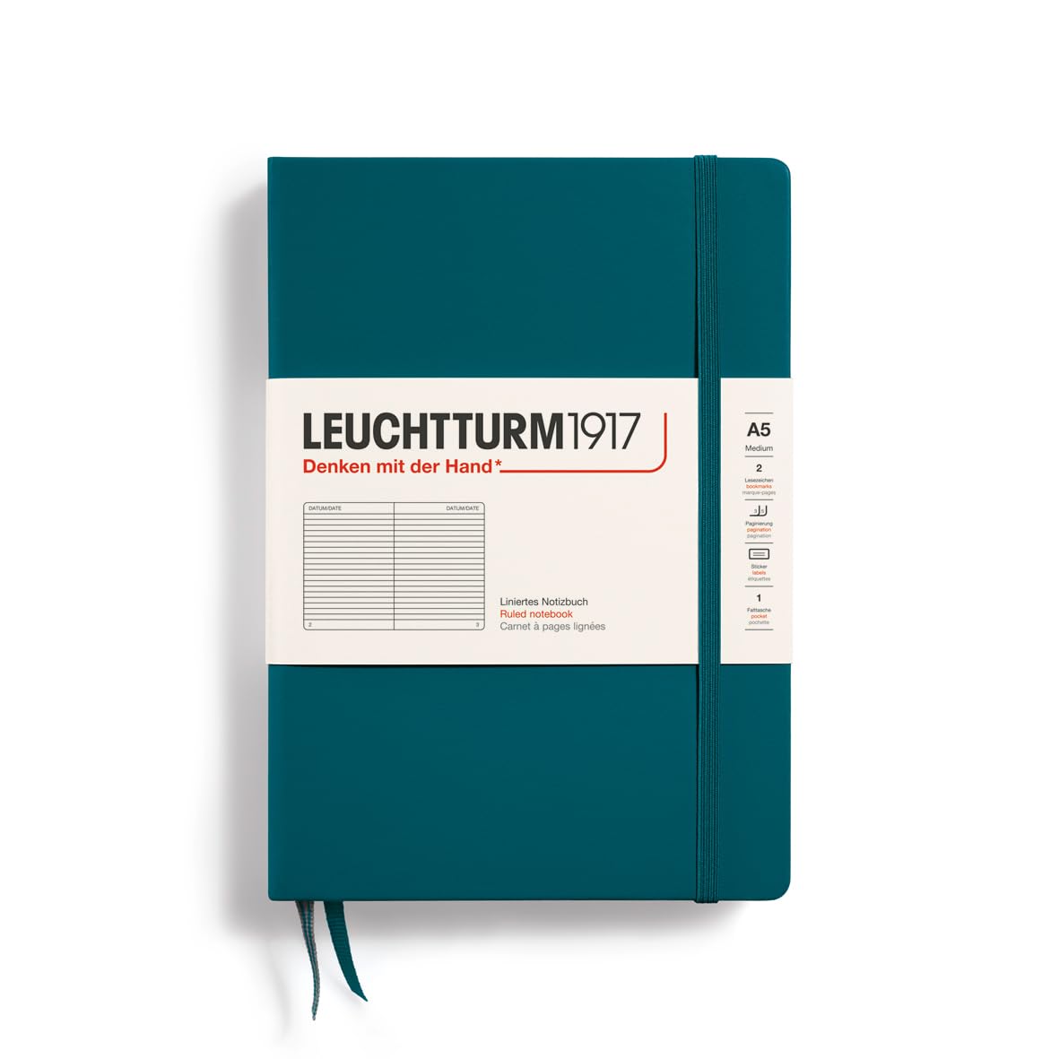 Foto 1 | Cuaderno Leuchtturm1917, Tapa Dura, Tamaño Mediano, A5, 251 Páginas - Venta Internacional.