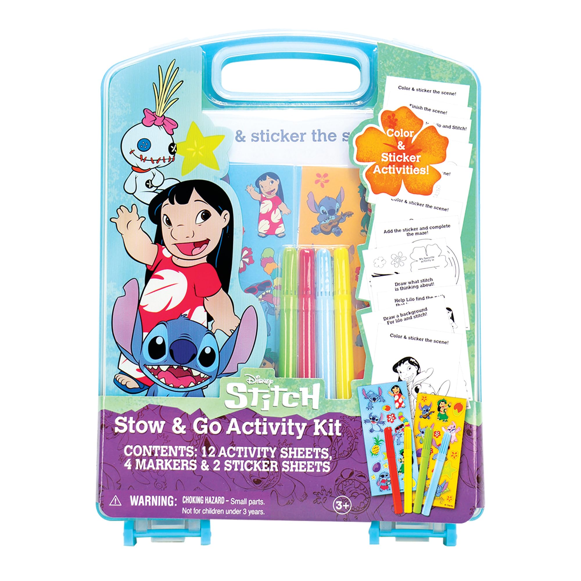 Foto 2 pulgar | Kit De Actividades Tara Toys Stitch Stow & Go Con 12 Hojas De Actividades - Venta Internacional.