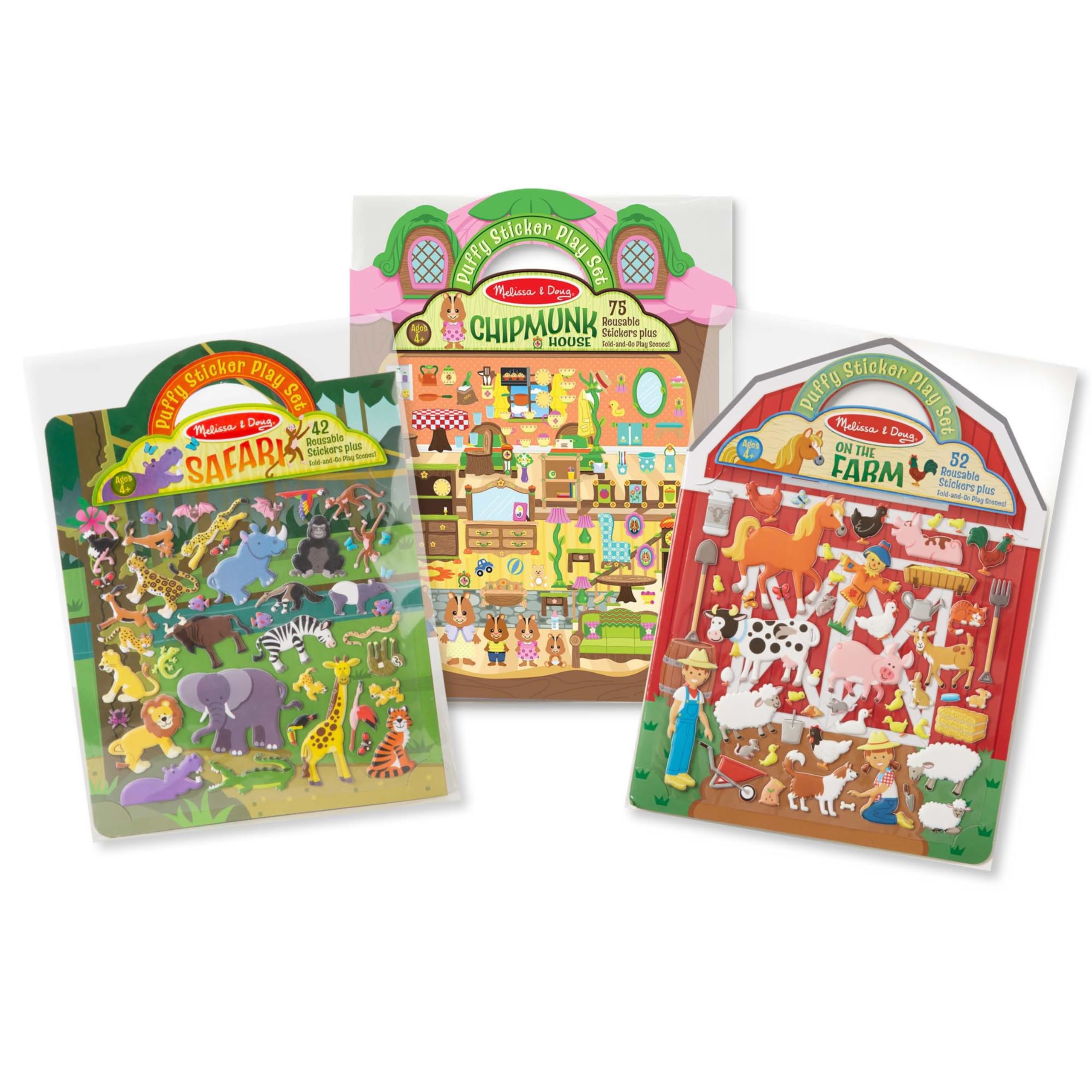 Foto 2 pulgar | Set De Libros De Actividades Puffy Sticker Melissa & Doug Farm Safari - Venta Internacional.