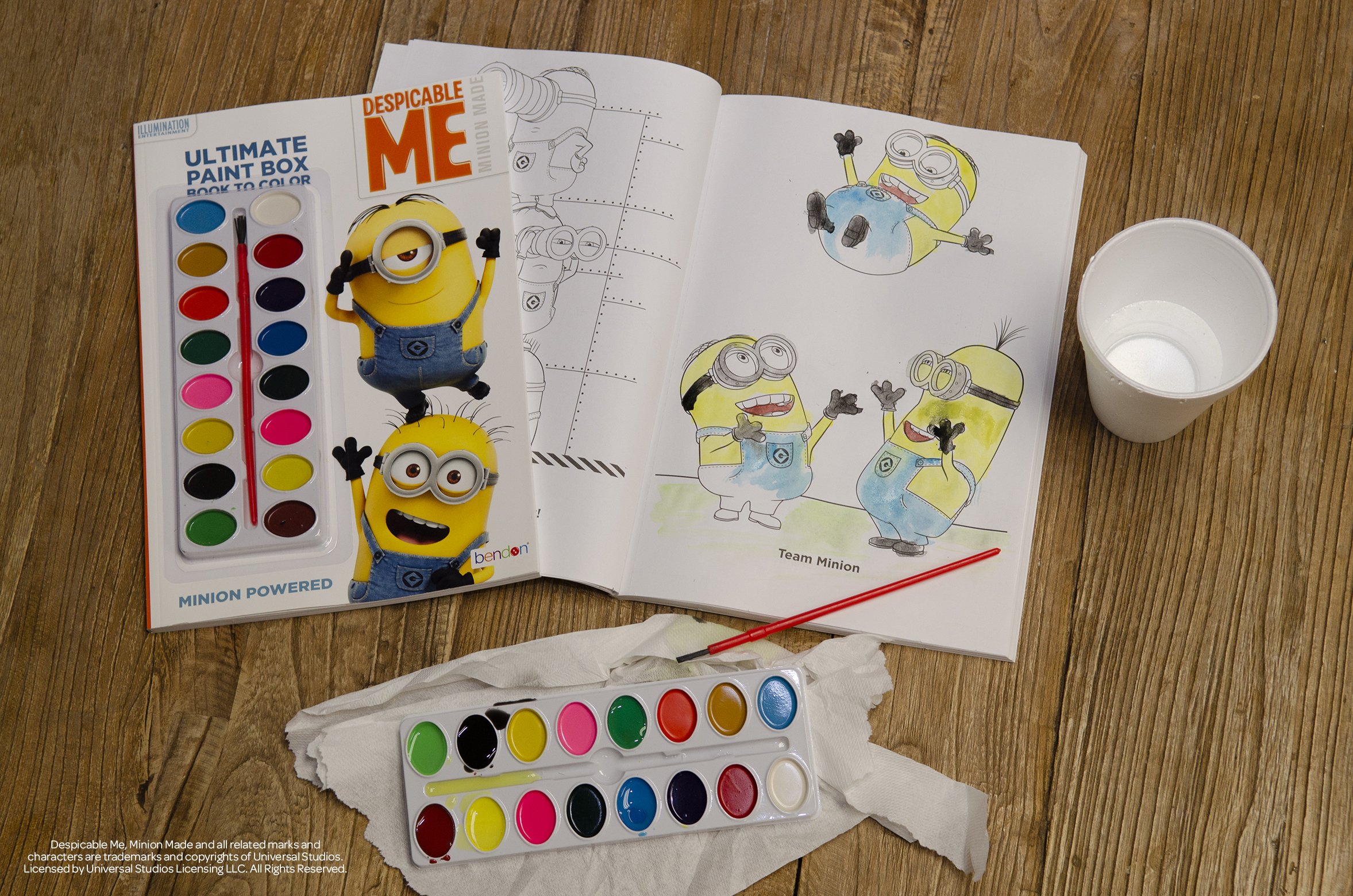 Foto 3 pulgar | Caja De Pintura Y Libro Para Colorear Bendon Despicable Me Minion Made - Venta Internacional.