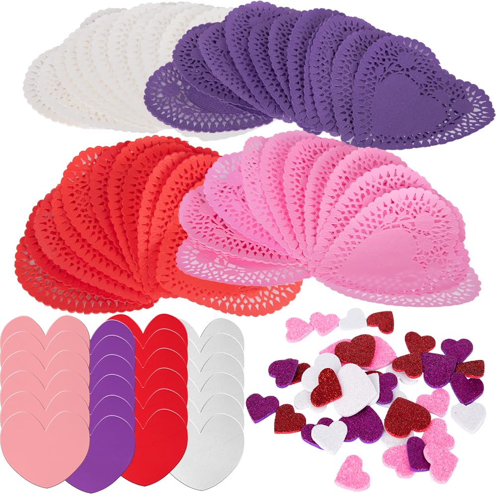 Foto 2 pulgar | Set De Tarjetas De San Valentín Con Forma De Corazón Para Manualidades Para Niños - Venta Internacional.