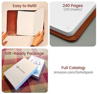 Foto 3 | Recambio Para Diarios De Escritura Sohospark, 240 Páginas Numeradas - Venta Internacional.