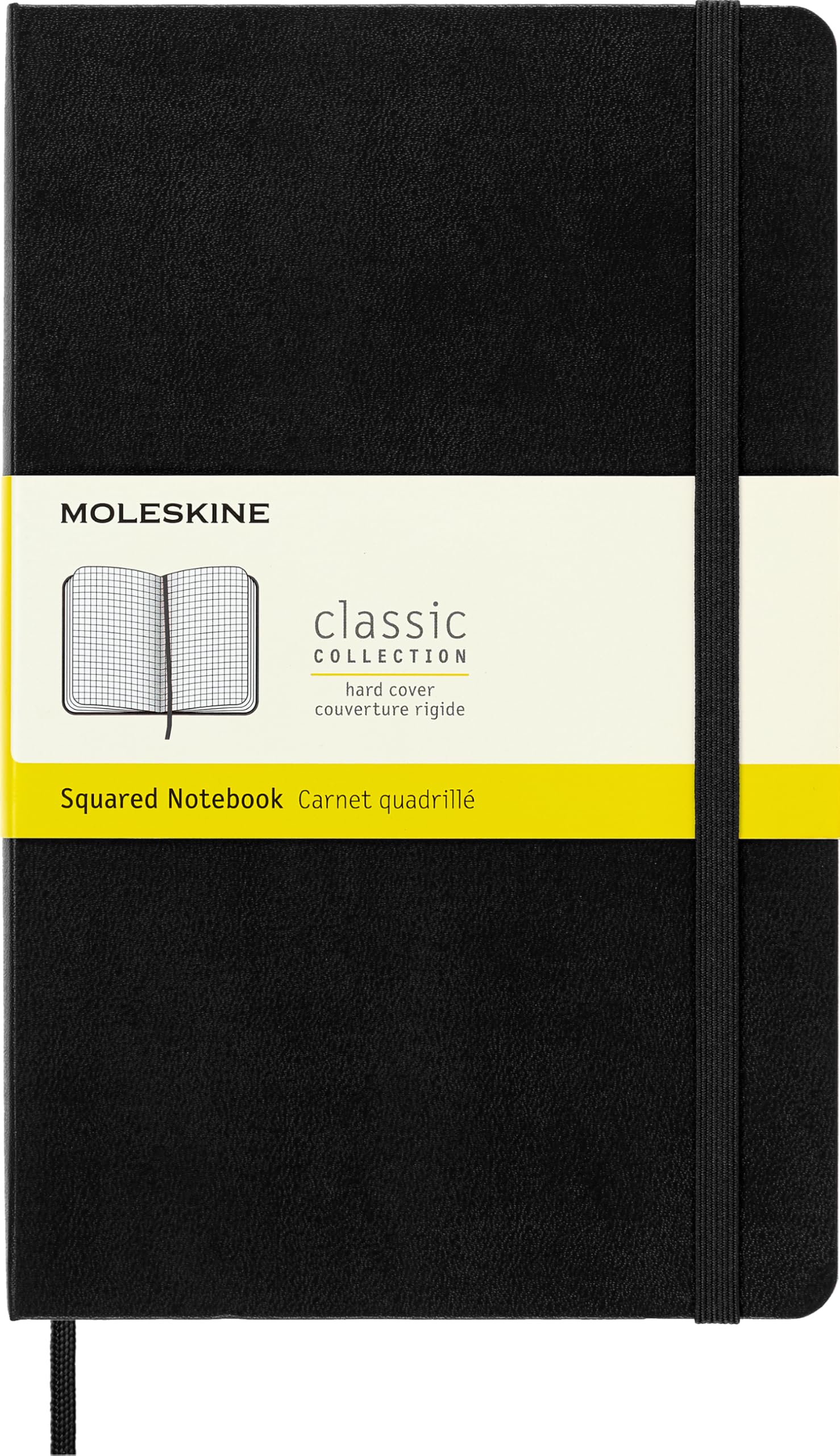 Foto 1 | Cuaderno Moleskine Classic, Grande, Cuadrado, Negro, Tapa Dura - Venta Internacional.