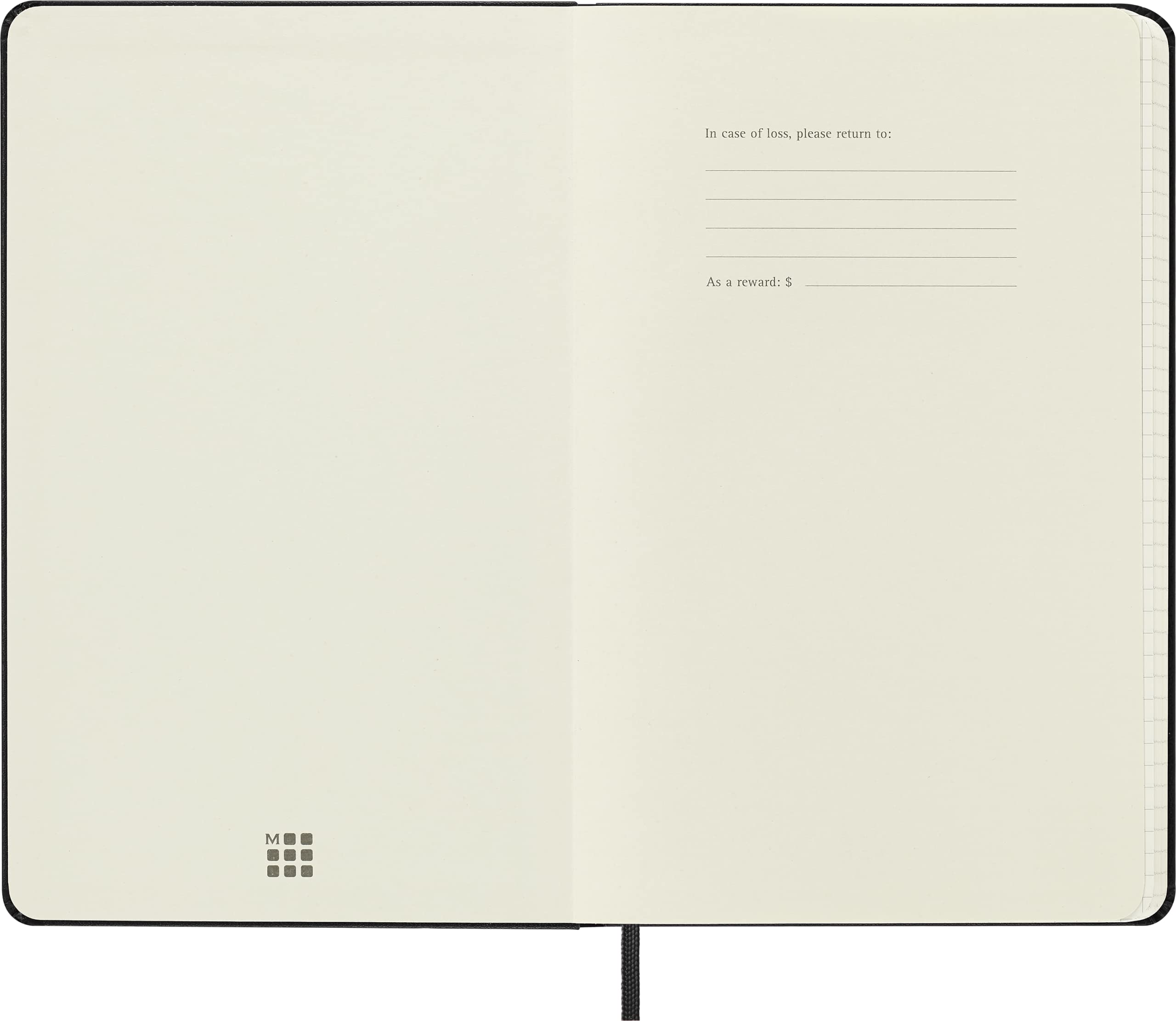 Foto 4 pulgar | Cuaderno Moleskine Classic, Grande, Cuadrado, Negro, Tapa Dura - Venta Internacional.