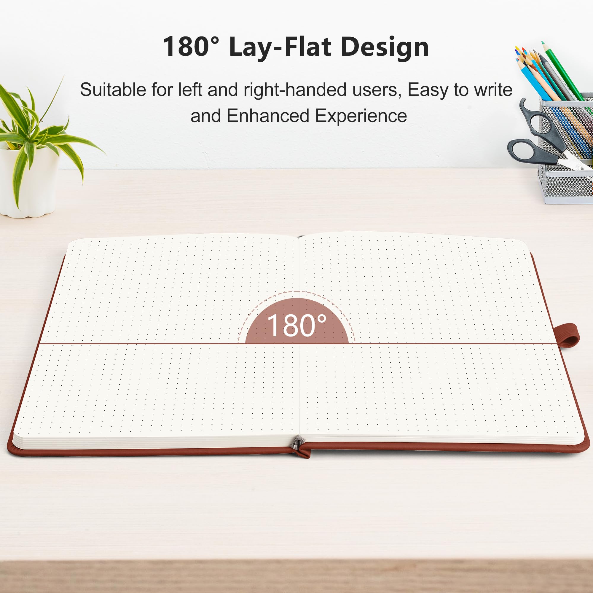 Foto 6 | Cuaderno Rettacy Bullet Dotted A5 De Piel, 256 Páginas - Venta Internacional.