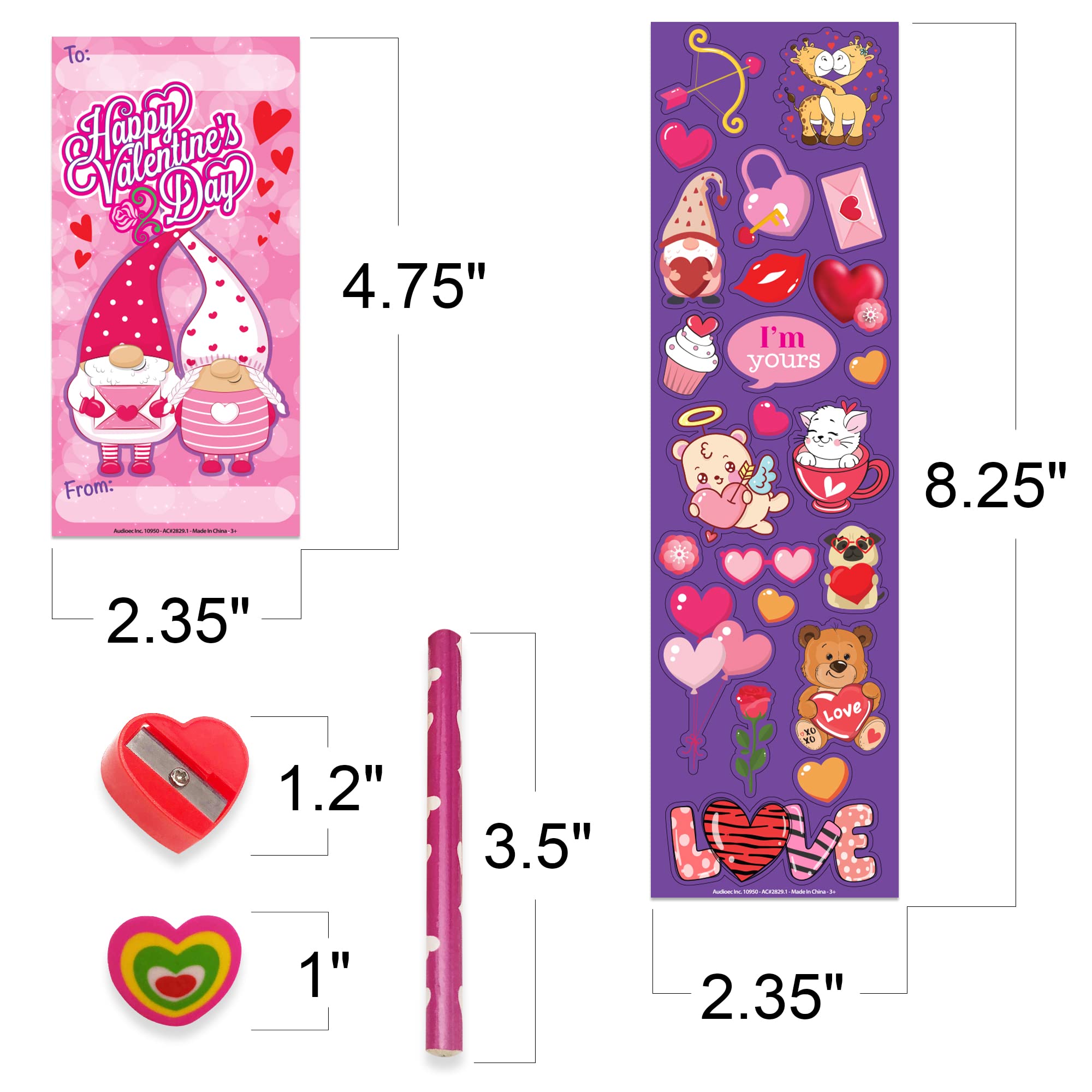 Foto 4 pulgar | Set De Papelería Artcreativity Para El Día De San Valentín, Paquete De 36 Para Niños - Venta Internacional.