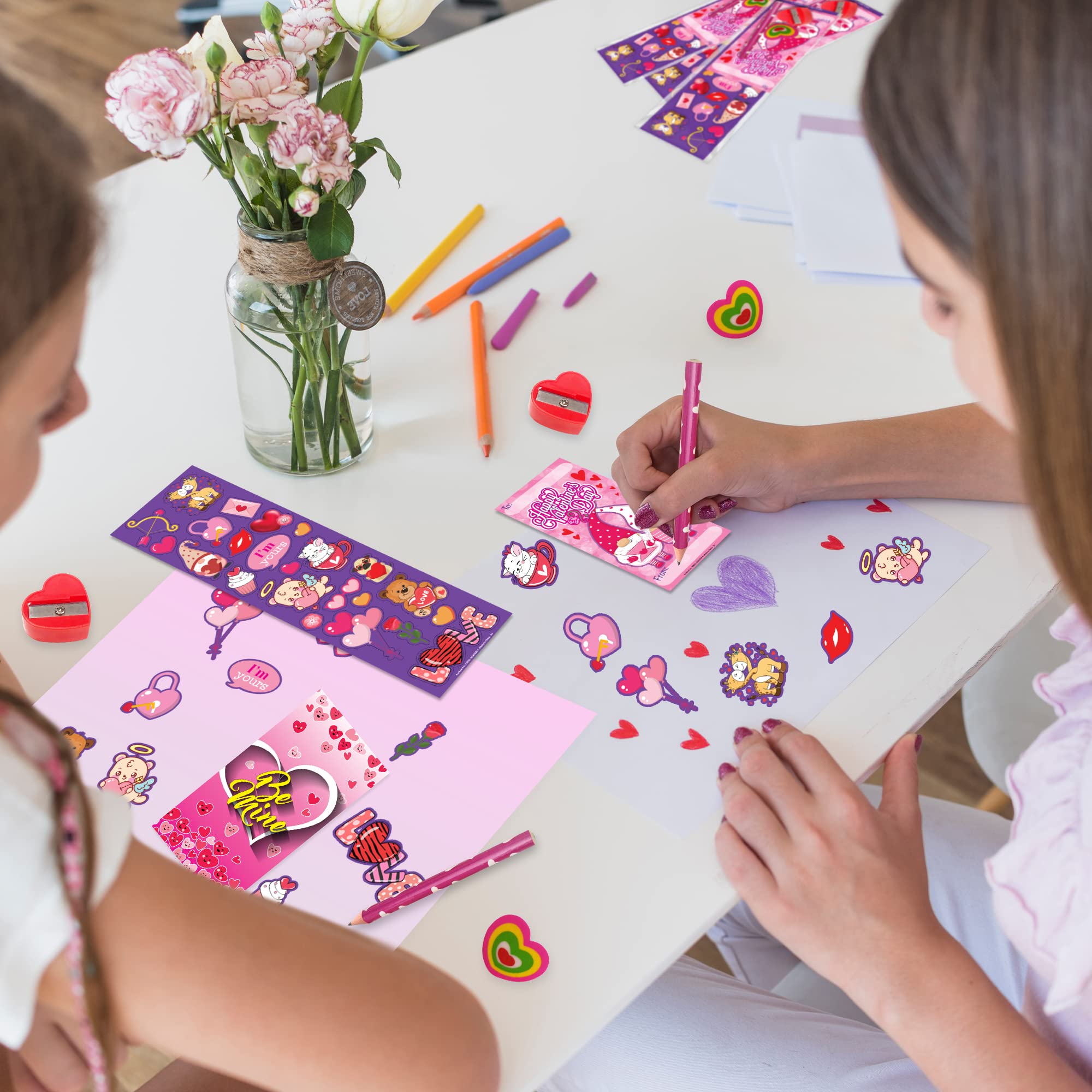 Foto 7 pulgar | Set De Papelería Artcreativity Para El Día De San Valentín, Paquete De 36 Para Niños - Venta Internacional.