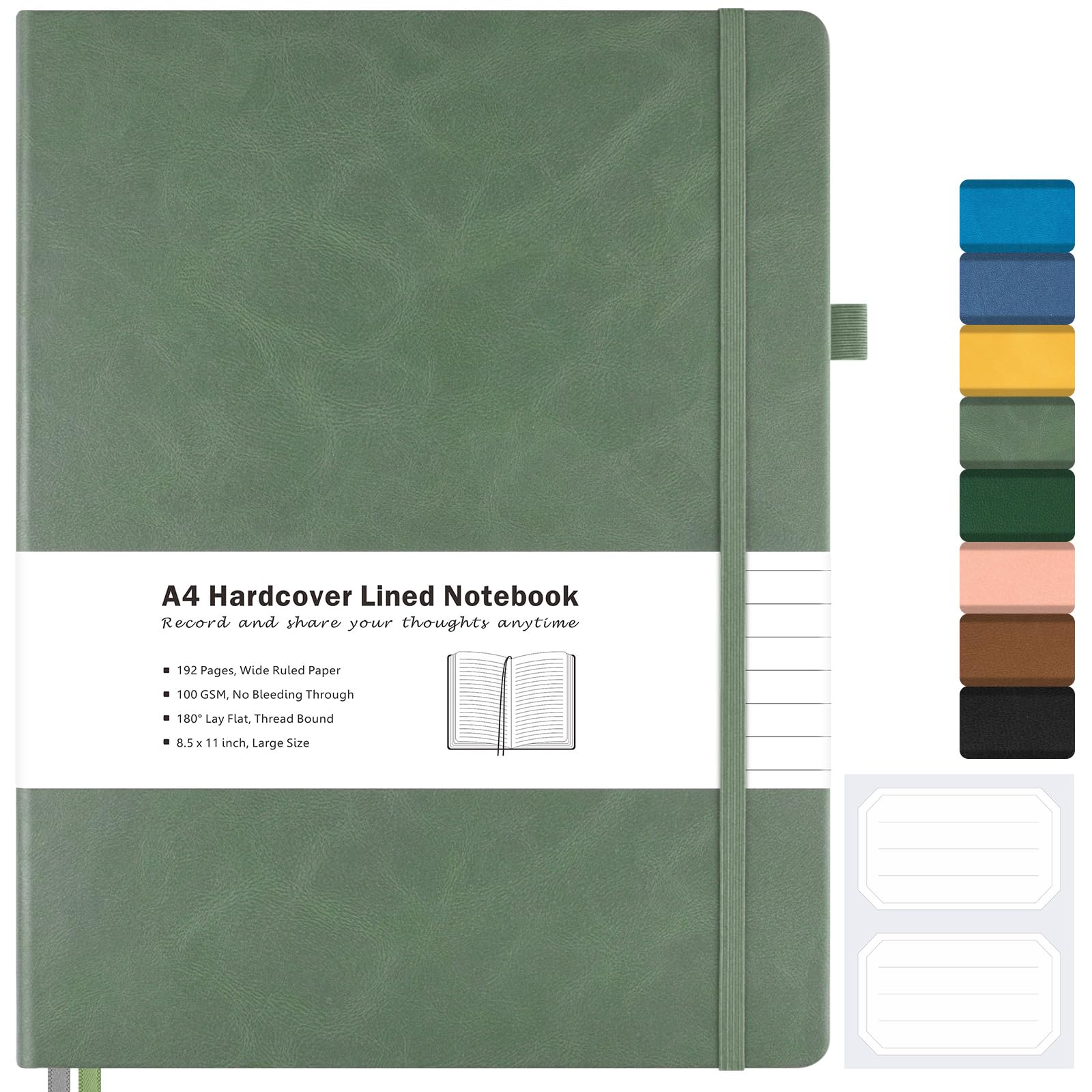 Foto 2 pulgar | Cuaderno Maleden A4, 21 X 29,7 Cm, Piel, 192 Páginas - Venta Internacional.