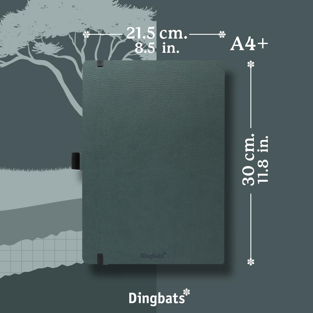 Foto 3 | Cuaderno Dingbats* Wildlife Squared Extra Grande A4 De Piel Sintética - Venta Internacional.