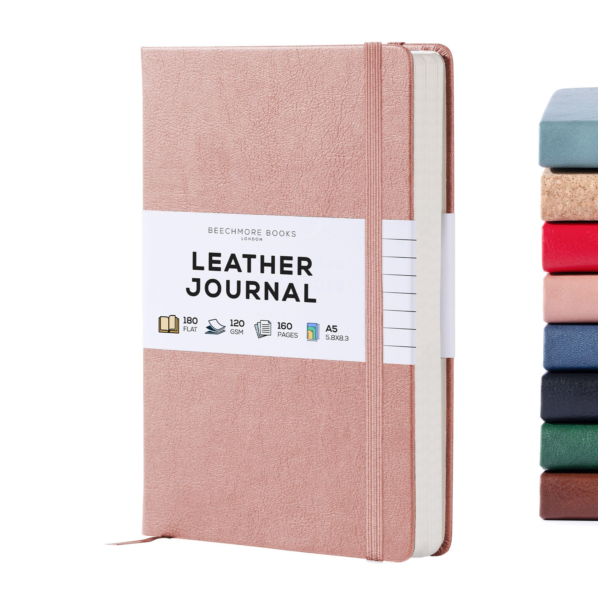 Cuaderno Forrado Beechmore Books, Tamaño A5, 160 Páginas - Venta Internacional. $763