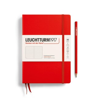 Foto 1 | Libreta Leuchtturm1917, Tapa Dura, Tamaño Mediano, A5, 251 Páginas, Color Rojo - Venta Internacional.