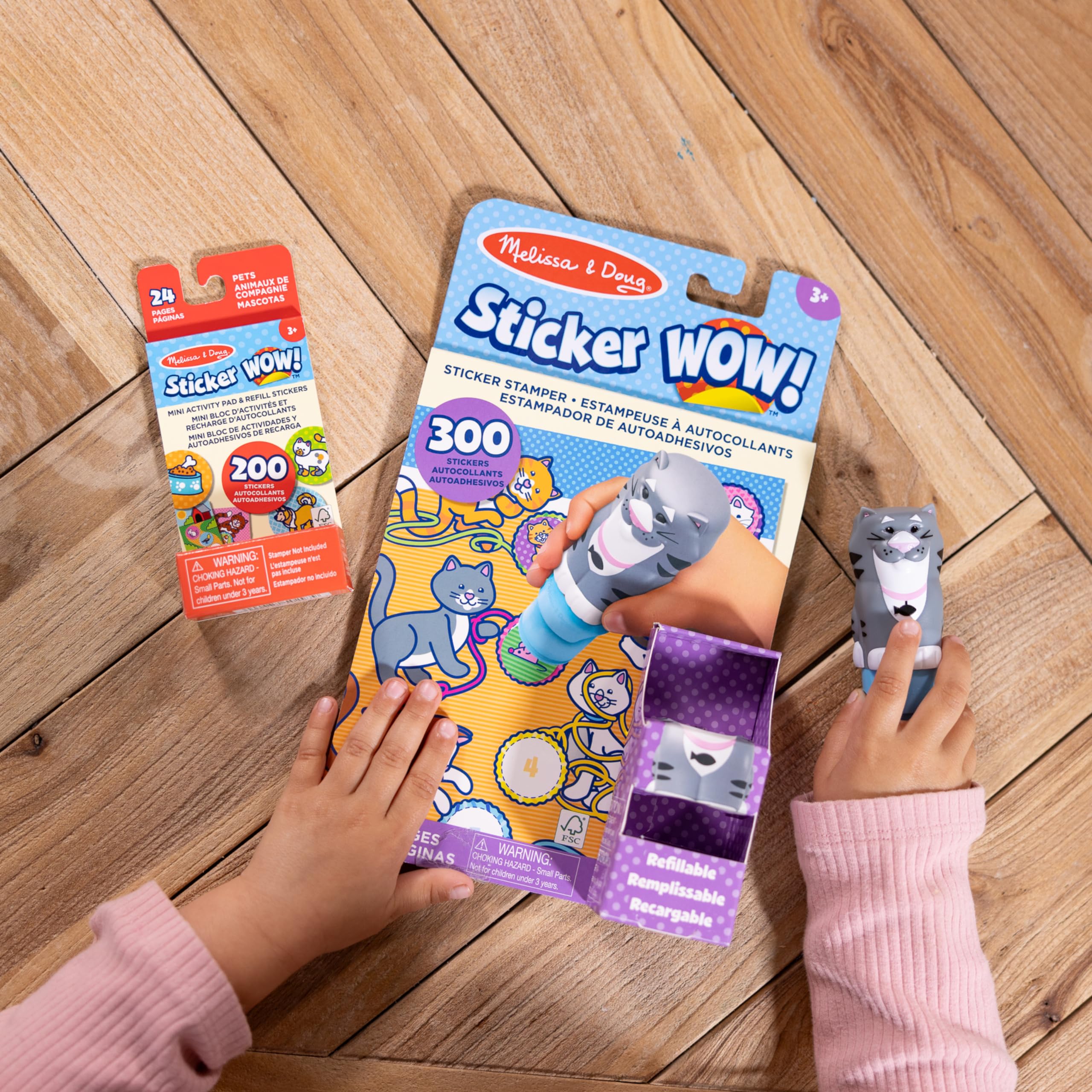 Foto 2 | Paquete De Pegatinas De Melissa Y Doug ¡guau! ™ Gato Con 500 Pegatinas - Venta Internacional.