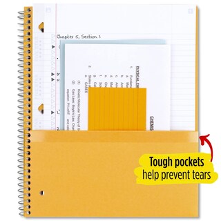 Foto 5 | Cuaderno Five Star Spiral, 5 Asignaturas, A Rayas Universitarias, 200 Hojas - Venta Internacional.