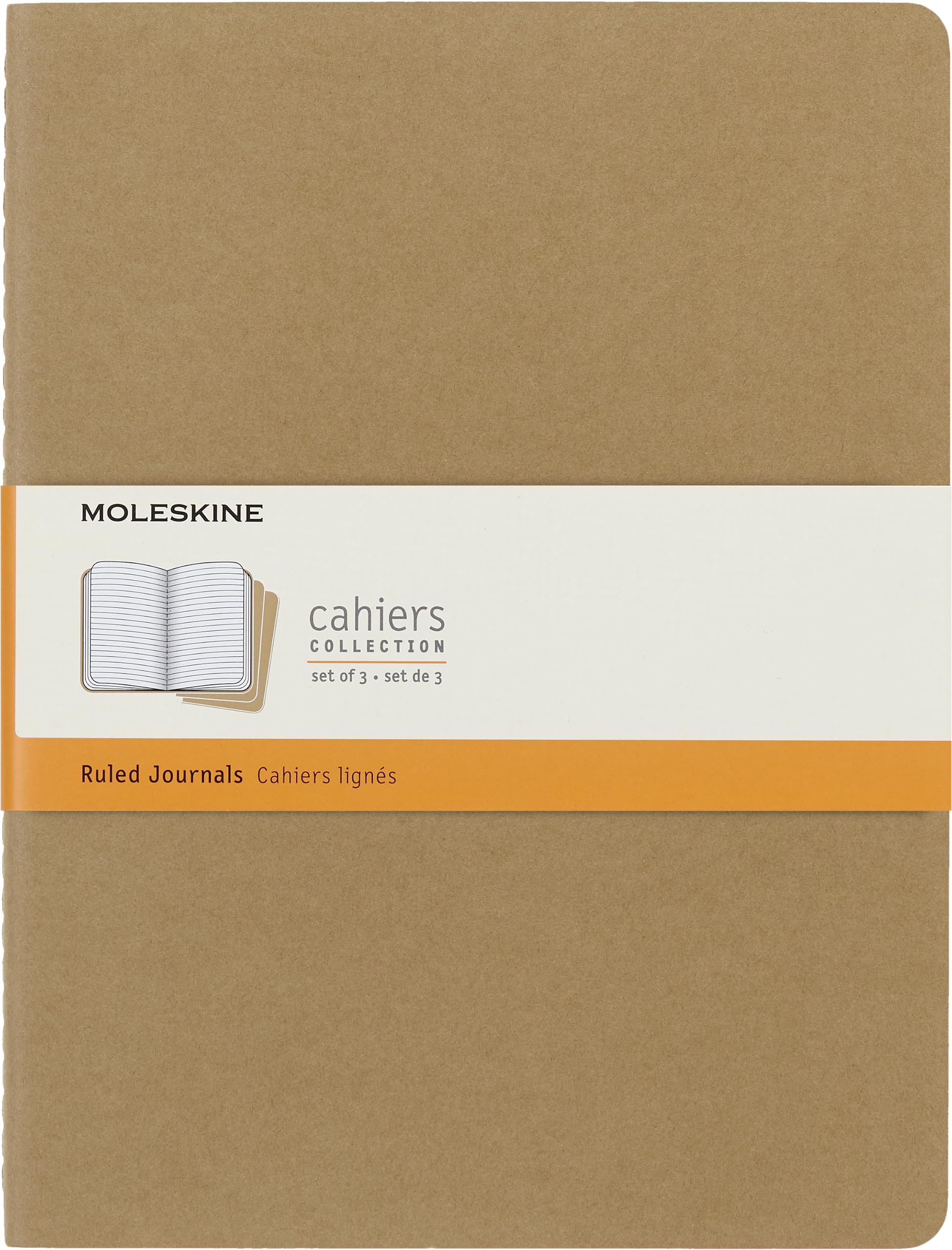 Cuaderno Moleskine, Tapa Blanda, Xl, Rayado, Color Marrón Kraft - Venta Internacional. $670