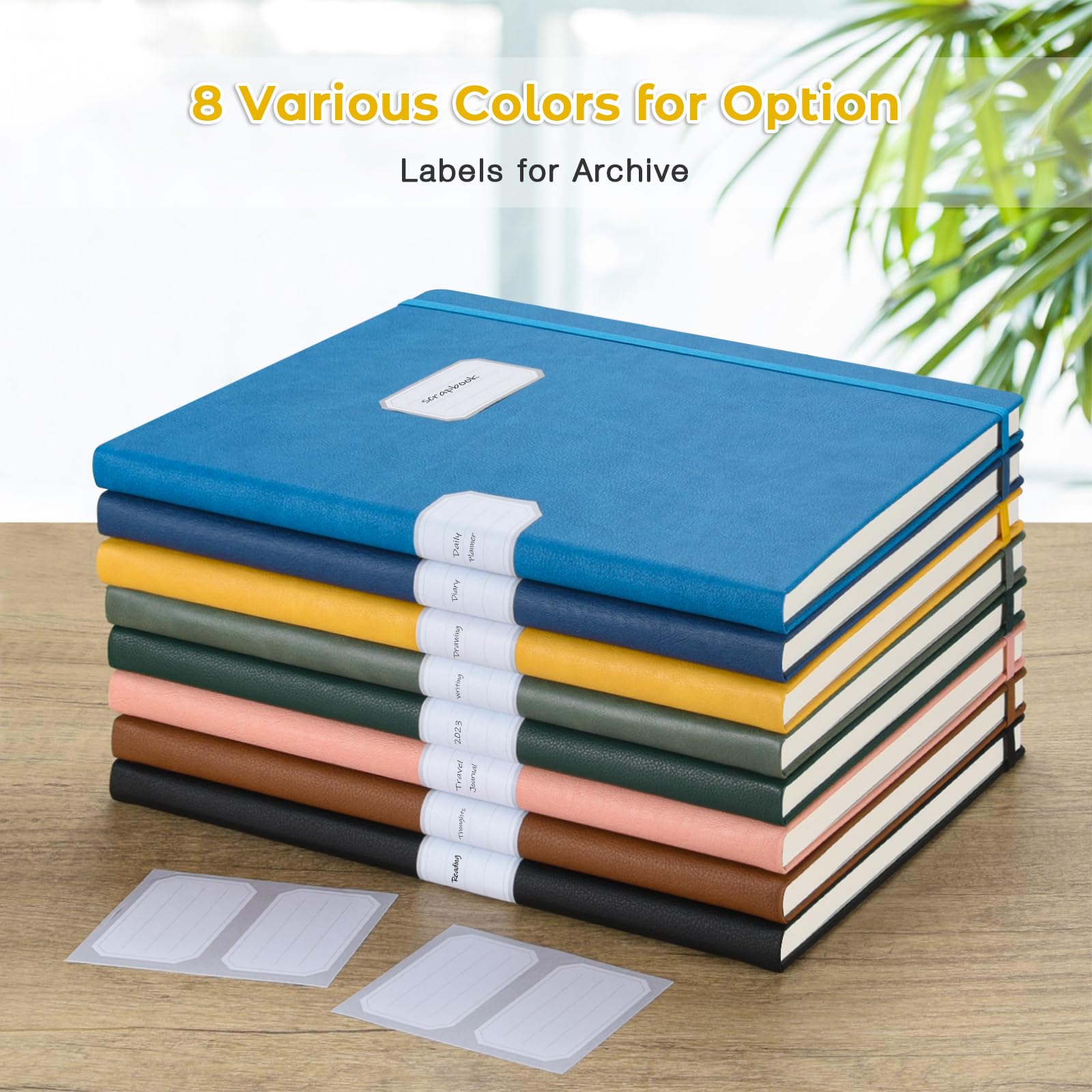 Foto 7 pulgar | Libreta Maleden College Riled A4 De Piel, Tapa Dura, Color Amarillo - Venta Internacional.