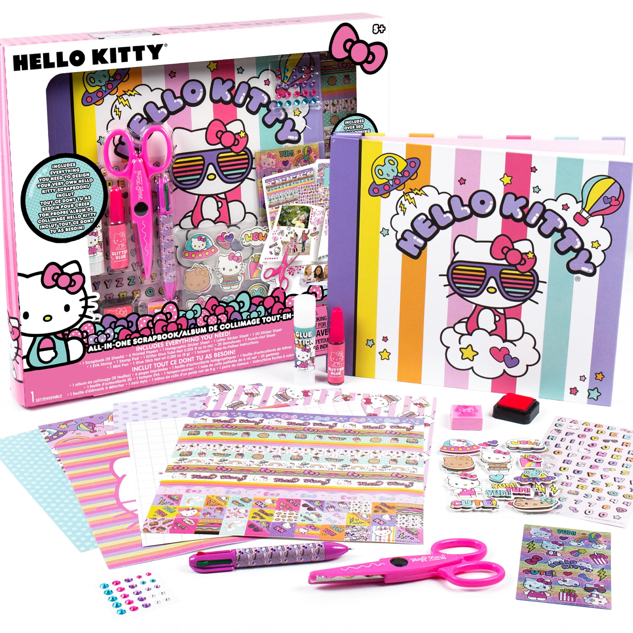 Foto 2 pulgar | Álbum De Recortes Hello Kitty, Todo En Uno, Para Bricolaje, Con Más De 250 Artículos Esenciales - Venta Internacional.