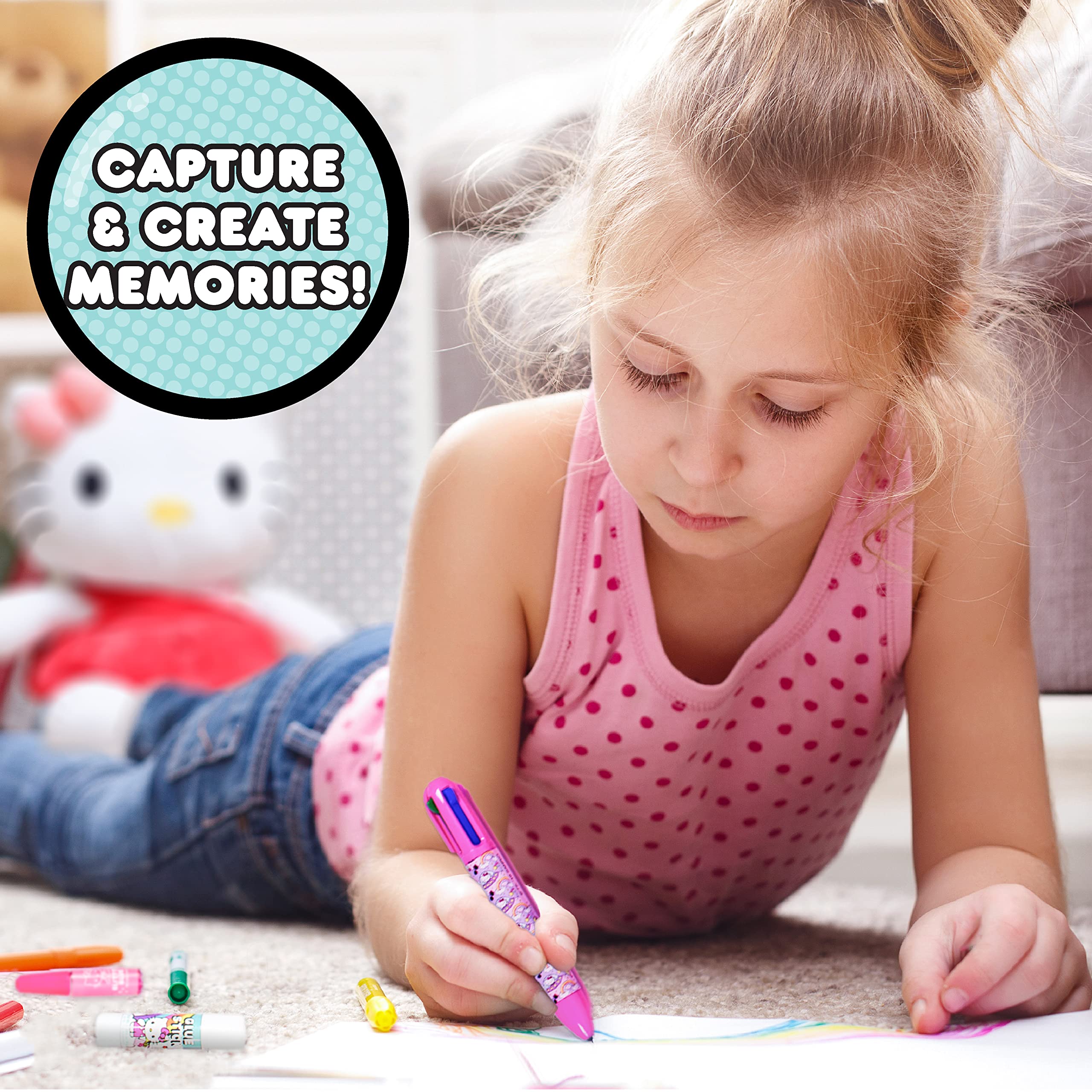 Foto 5 | Álbum De Recortes Hello Kitty, Todo En Uno, Para Bricolaje, Con Más De 250 Artículos Esenciales - Venta Internacional.
