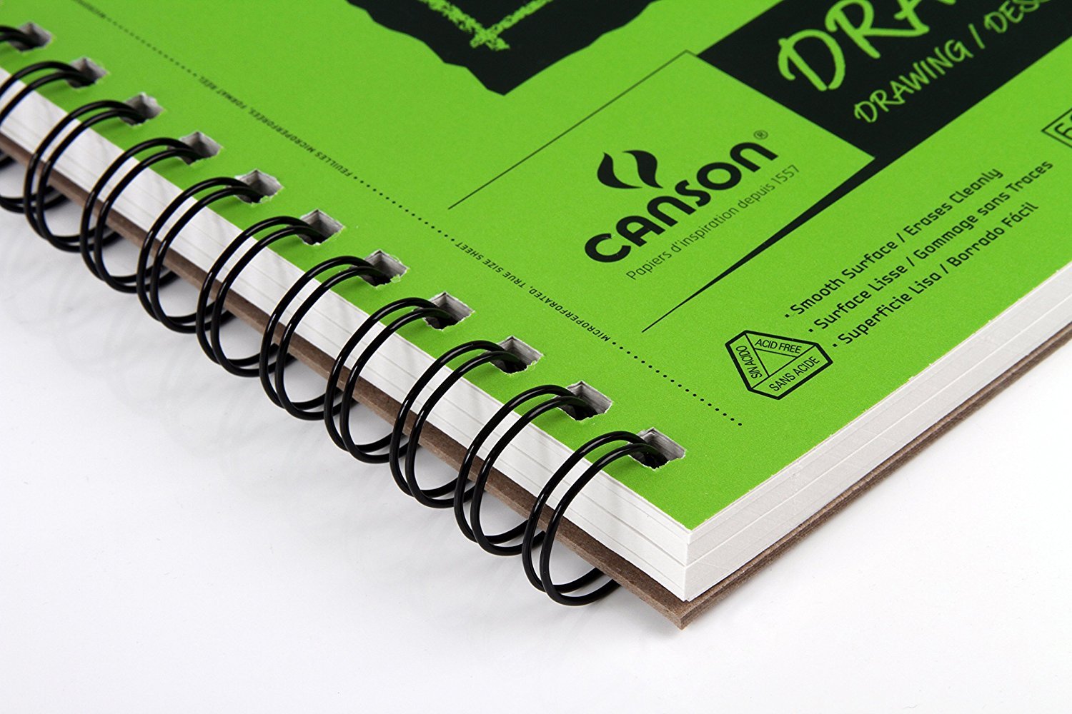 Foto 3 | Papel De Dibujo Canson Serie Xl, Encuadernado Con Alambre, 14 X 21,6 Cm, 60 Hojas - Venta Internacional.