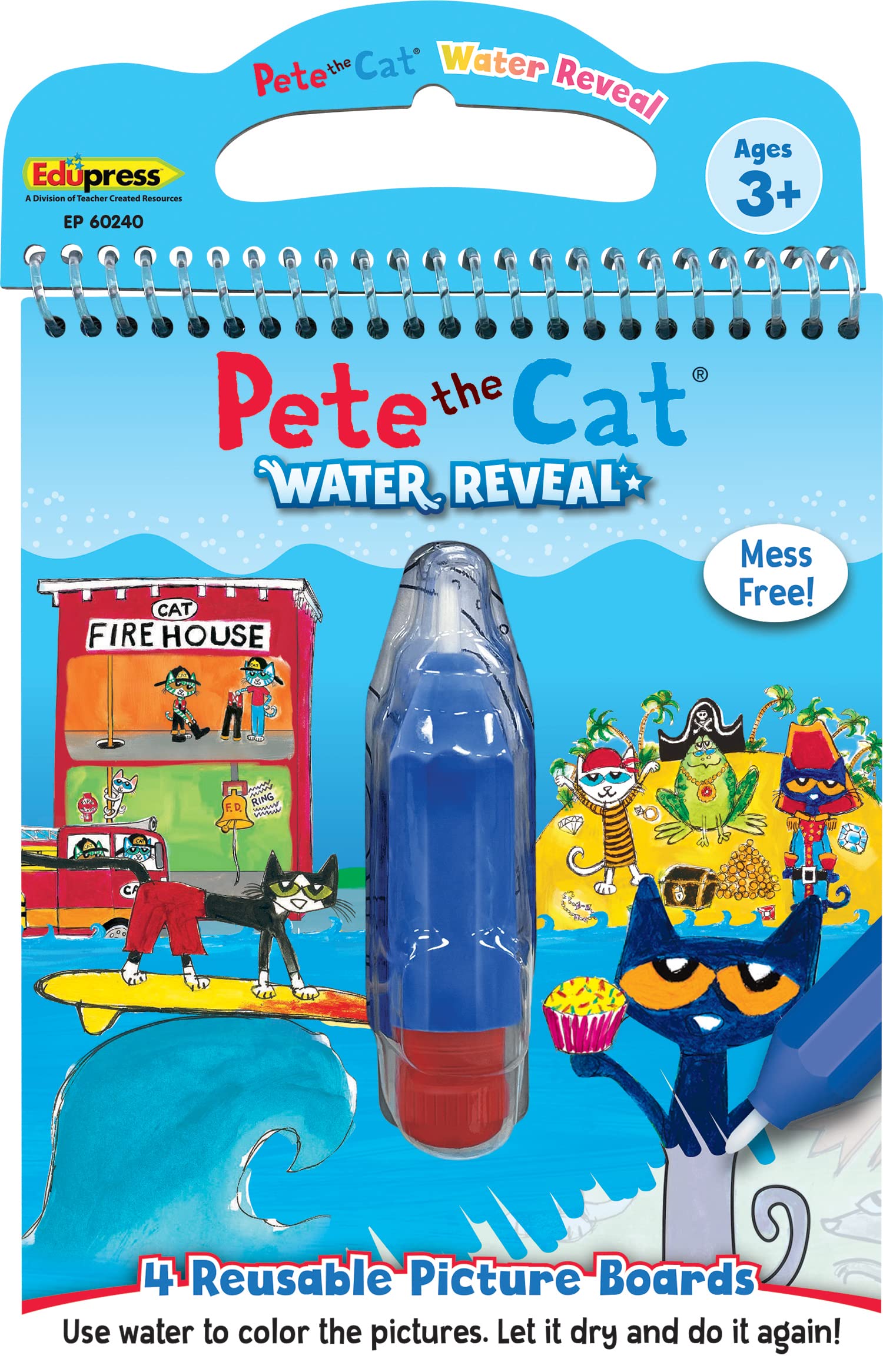 Foto 1 | Water Reveal Book | Recursos Creados Por Un Maestro | Pete The Cat  - Venta Internacional.