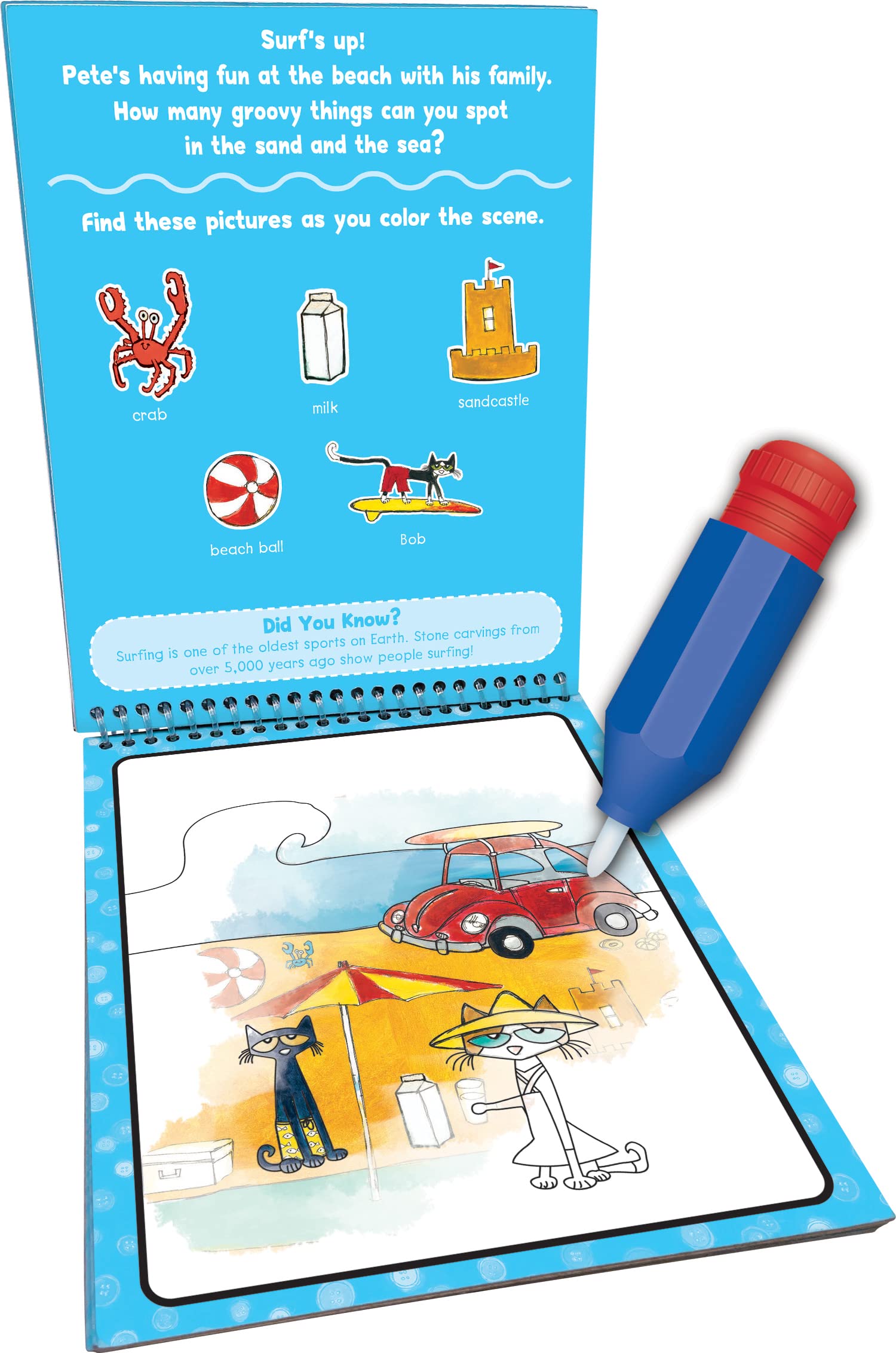 Foto 2 | Water Reveal Book | Recursos Creados Por Un Maestro | Pete The Cat  - Venta Internacional.