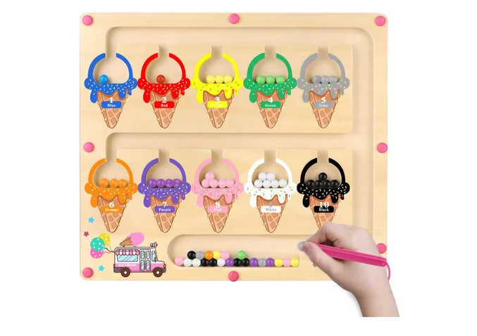 Foto 2 pulgar | Xtellar Laberinto Educativo Magnético De Colores Y Números Para Niños
