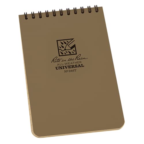 Foto 1 | Cuaderno Rite In The Rain, Resistente A La Intemperie, En Espiral, 4x6 Cm, Color Canela - Venta Internacional.