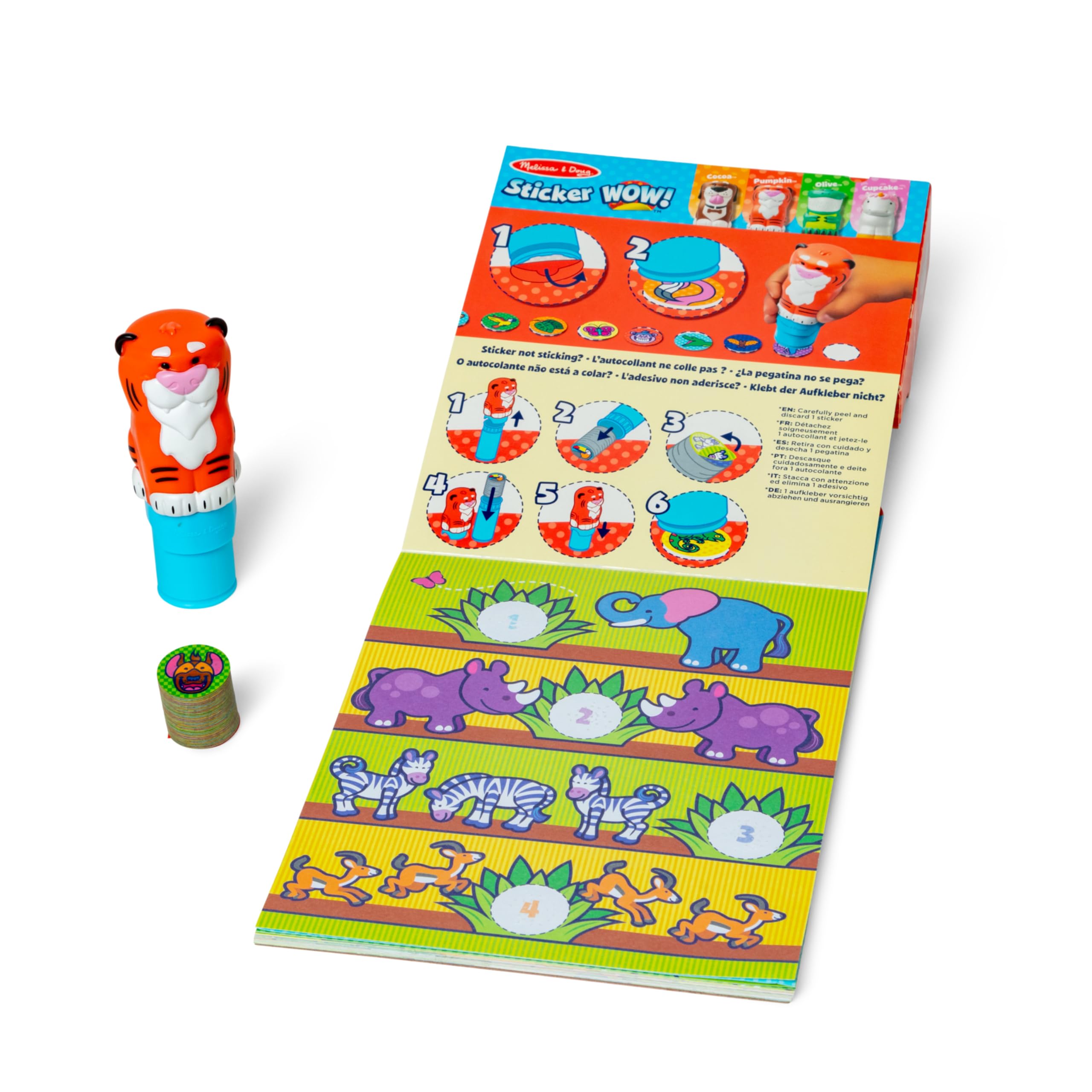 Foto 6 | Sticker Stamper Melissa & Doug Sticker ¡guau! ™ Paquete Tiger - Venta Internacional.