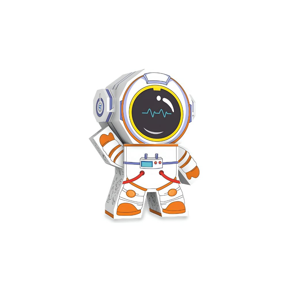 Foto 2 pulgar | Mundo Mágico Figura Astronauta Armable De Cartón Para Pintar
