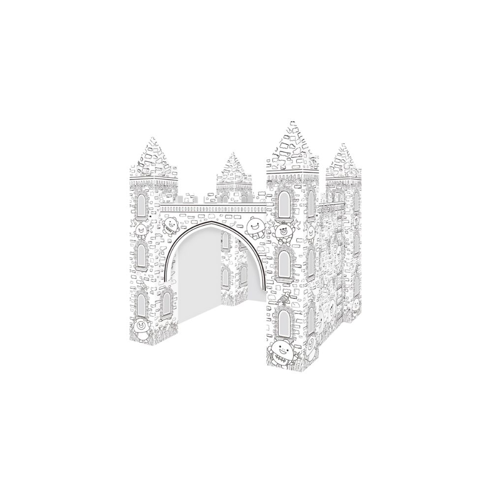Foto 1 | Mundo Mágico Castillo Real De Cartón Para Pintar