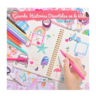 Foto 4 | Kit Scrapbook Journal Diy Para Niñas Diario Y Álbum Creativo