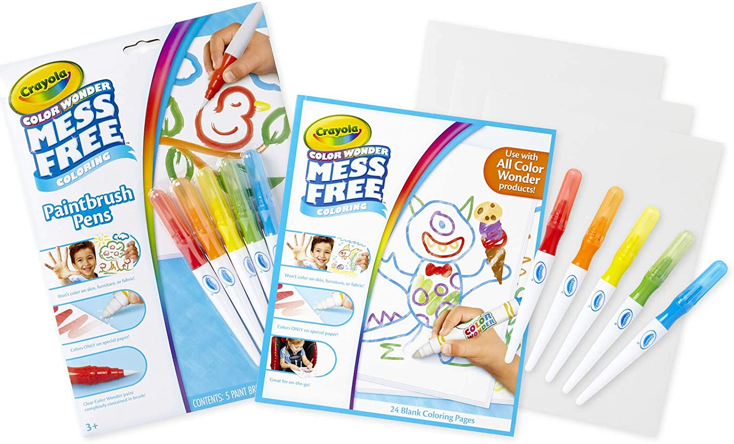 Venta Internacional- color Wonder Pinceles para Pintar Crayola sin Desorden y Papel para Niños