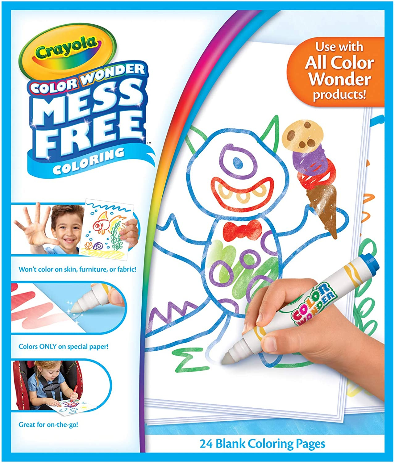 Foto 4 pulgar | Venta Internacional- color Wonder Pinceles para Pintar Crayola sin Desorden y Papel para Niños