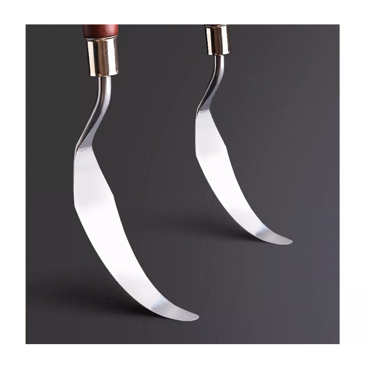 Foto 4 pulgar | Espátula Belug para Pintar Óleo 5 Piezas Marrón/Plata