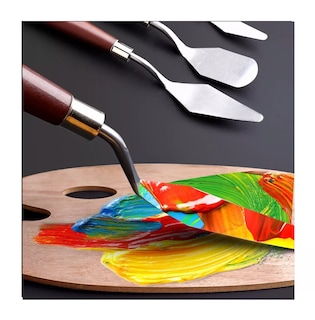 Foto 5 | Espátula Belug para Pintar Óleo 5 Piezas Marrón/Plata