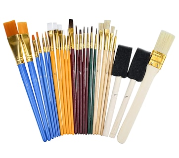 Foto 1 | Juego De 25 Pinceles Para Pintura Acuarela, Acrílico, Oleo