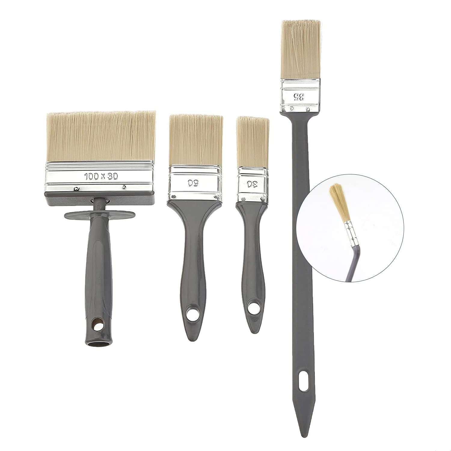 Foto 1 | Juego De Brochas Amazon Basics Universal Decoration De 4 Piezas - Venta Internacional.