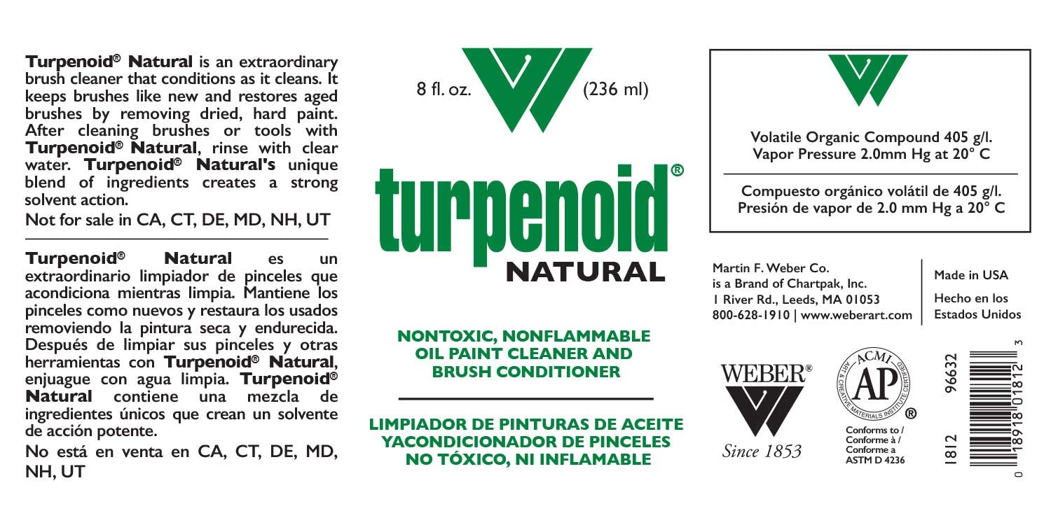 Foto 3 pulgar | Limpiador De Cepillos Weber Turpenoid Natural, Botella De 236 Ml - Venta Internacional.