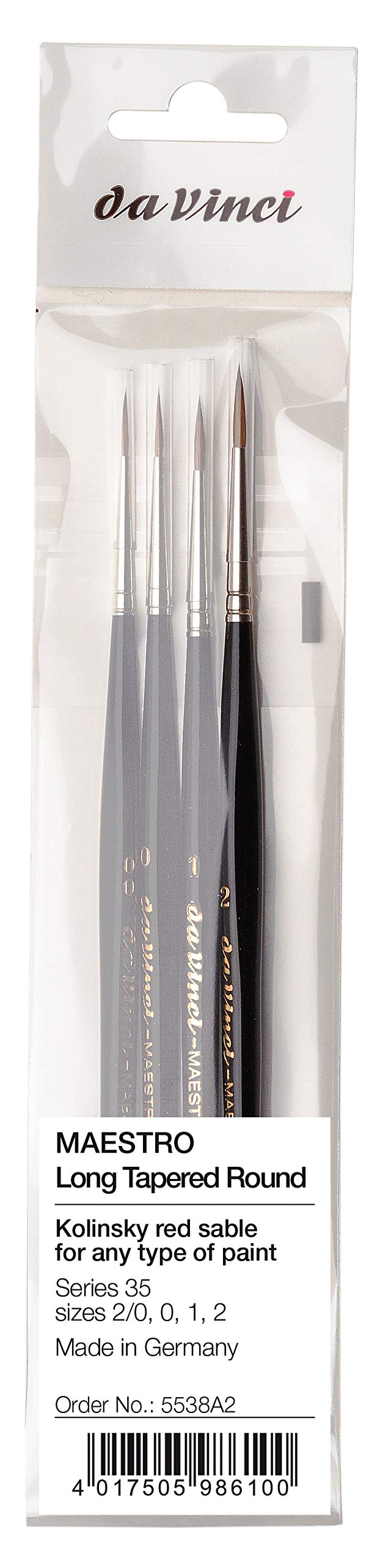 Foto 3 | Set De Pinceles Para Acuarela Da Vinci Maestro Kolinsky Red Sable - Venta Internacional.
