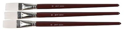 Foto 1 | Pinceles Para Pintar Sax Optimium White Taklon Flat, Tamaño 10 (paquete De 3) - Venta Internacional.