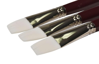 Foto 3 | Pinceles Para Pintar Sax Optimium White Taklon Flat, Tamaño 10 (paquete De 3) - Venta Internacional.