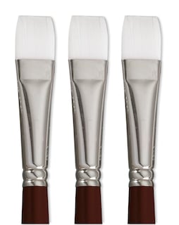 Foto 1 | Brochas Sax Optimium White Taklon, Mango Corto Y Plano, 2,54 Cm, 3p - Venta Internacional.
