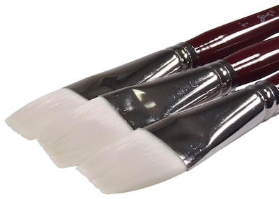 Foto 3 | Brochas Sax Optimium White Taklon, Mango Corto Y Plano, 2,54 Cm, 3p - Venta Internacional.