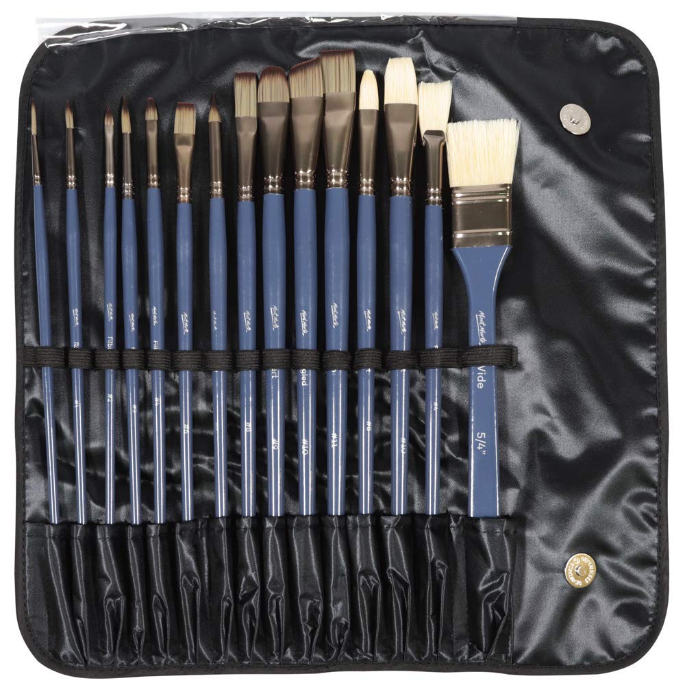 Foto 2 | Juego De Pinceles Mont Marte Premium De 15 Piezas Para Acuarela, Acrílico Y Pintura Al Óleo - Venta Internacional.