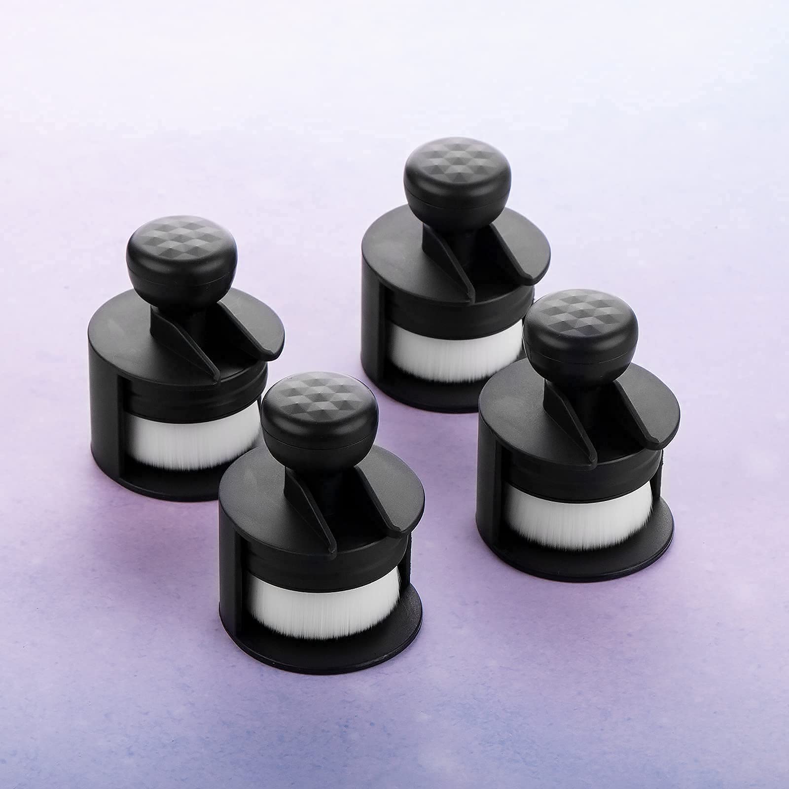 Foto 4 | Pinceles Para Mezclar Tinta Yoseng Craft Con Parte Superior Plana Y Soporte, Paquete De 4 - Venta Internacional.