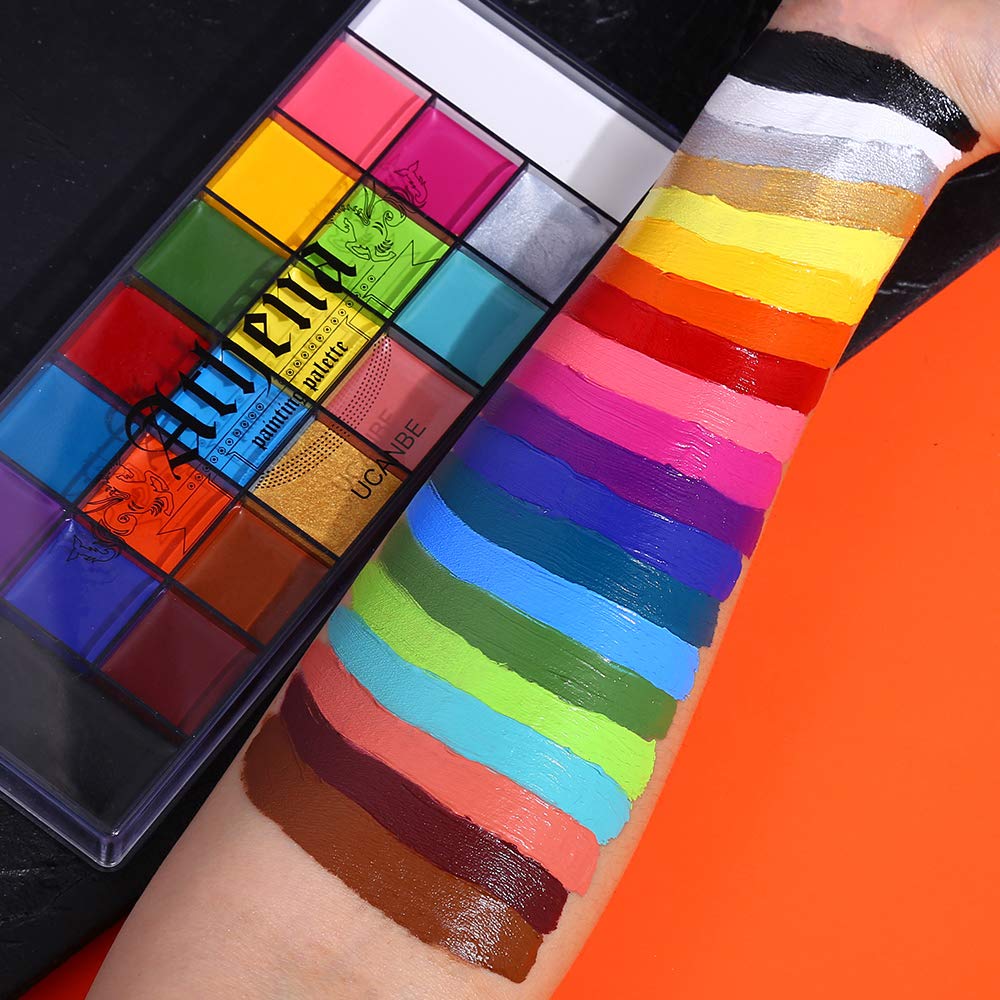 Foto 4 pulgar | Set De Maquillaje Al Óleo Para Rostro Y Cuerpo Ucanbe Athena  20 Colores Con Acc - Venta Internacional.