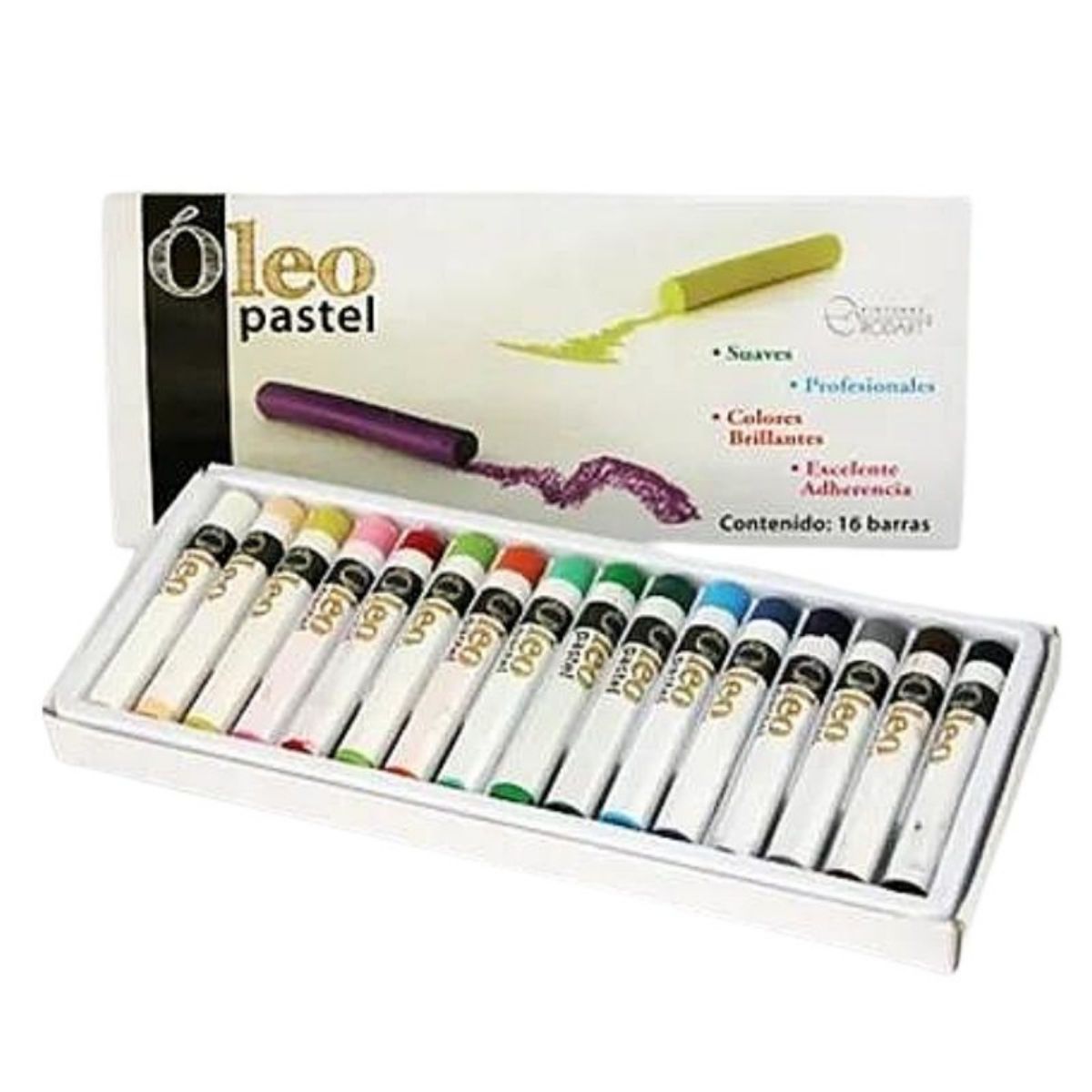 Foto 2 | Gis Óleo Pastel Rodart cpn 16 Barras Suaves Multicolor