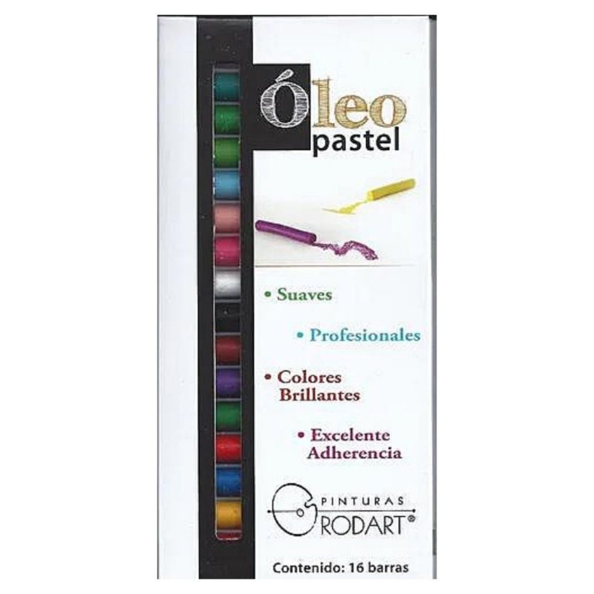 Foto 3 | Gis Óleo Pastel Rodart cpn 16 Barras Suaves Multicolor