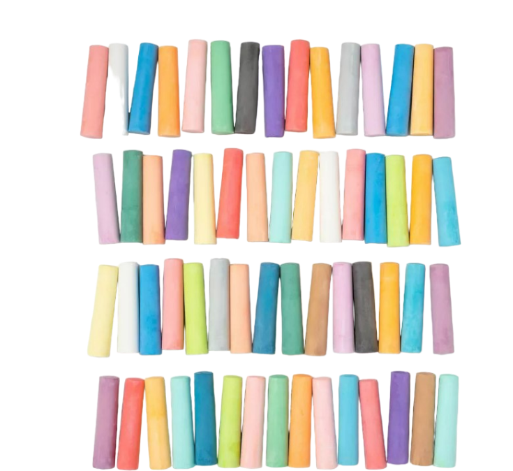 Foto 5 | Gises Gigantes Set 60 Colores Diversion Niños Escuela